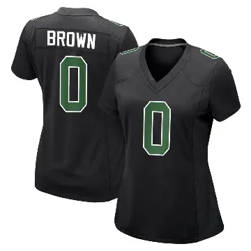 ＃0 Women's Hollywood Brown Black/Kelly Game Philadelphia Eagles Carbon Green Fashion Jersey