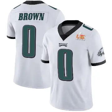 ＃0 Youth Hollywood Brown White Limited Philadelphia Eagles Vapor Untouchable Super Bowl LIX Jersey