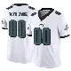 ＃00 Men's Custom White Limited Philadelphia Eagles Vapor F.U.S.E. Jersey