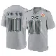 ＃00 Youth Custom Gray Game Philadelphia Eagles Atmosphere Fashion Super Bowl LIX Jersey