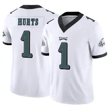 ＃1 Men's Jalen Hurts White Limited Philadelphia Eagles Vapor F.U.S.E. Jersey
