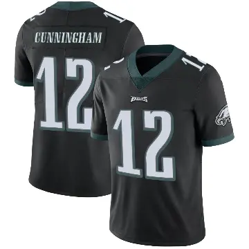 ＃12 Men's Randall Cunningham Black Limited Philadelphia Eagles Alternate Vapor Untouchable Jersey