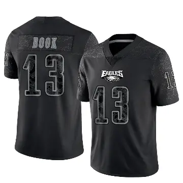 ＃13 Men's Ian Book Black Limited Philadelphia Eagles Reflective Jersey