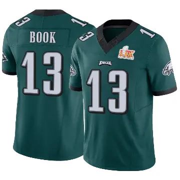 ＃13 Men's Ian Book Green Limited Philadelphia Eagles Vapor F.U.S.E. Super Bowl LIX Jersey