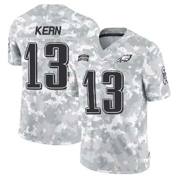 ＃13 Youth Brett Kern Arctic Camo Limited Philadelphia Eagles 2024 Salute to Service Jersey