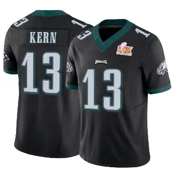 ＃13 Youth Brett Kern Black Limited Philadelphia Eagles Vapor F.U.S.E. Super Bowl LIX Jersey