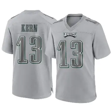 ＃13 Youth Brett Kern Gray Game Philadelphia Eagles Atmosphere Fashion Jersey