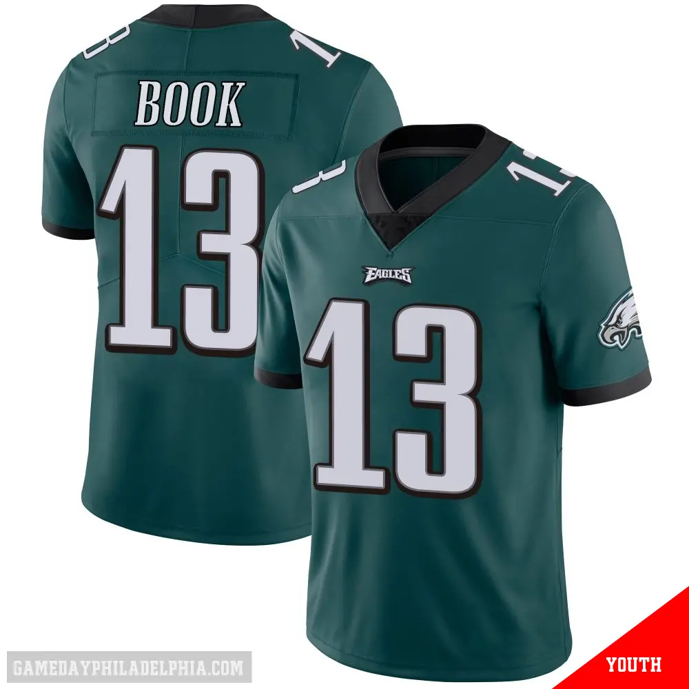 ＃13 Youth Ian Book Green Limited Philadelphia Eagles Midnight Team Color Vapor Untouchable Jersey