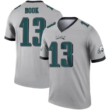 ＃13 Youth Ian Book Legend Philadelphia Eagles Silver Inverted Jersey