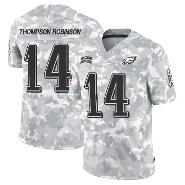 ＃14 Men's Dorian Thompson-Robinson Arctic Camo Limited Philadelphia Eagles 2024 Salute to Service Jersey