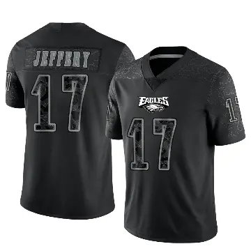 ＃17 Men's Alshon Jeffery Black Limited Philadelphia Eagles Reflective Jersey