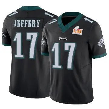 ＃17 Men's Alshon Jeffery Black Limited Philadelphia Eagles Vapor F.U.S.E. Super Bowl LIX Jersey