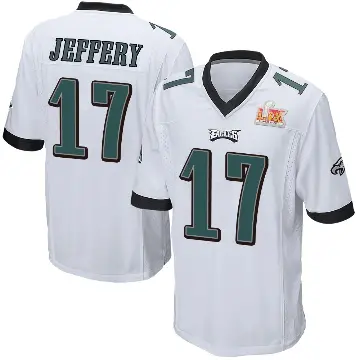＃17 Men's Alshon Jeffery White Game Philadelphia Eagles Super Bowl LIX Jersey