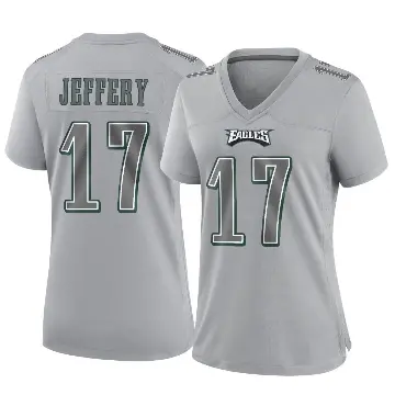 ＃17 Women's Alshon Jeffery Gray Game Philadelphia Eagles Atmosphere Fashion Jersey