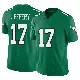 ＃17 Youth Alshon Jeffery Green Limited Philadelphia Eagles Kelly Alternate Vapor F.U.S.E. Jersey