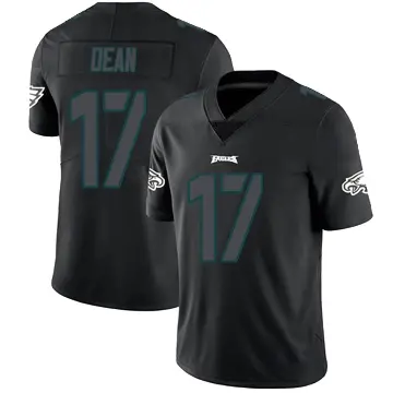 ＃17 Youth Nakobe Dean Black Impact Limited Philadelphia Eagles Jersey