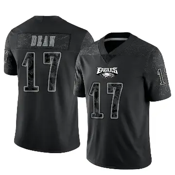 ＃17 Youth Nakobe Dean Black Limited Philadelphia Eagles Reflective Jersey