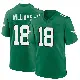 ＃18 Men's Avery Williams Green Game Philadelphia Eagles Kelly Alternate Jersey
