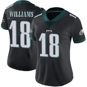 ＃18 Women's Avery Williams Black Limited Philadelphia Eagles Alternate Vapor Untouchable Jersey