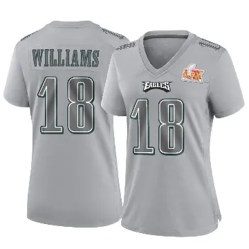＃18 Women's Avery Williams Gray Game Philadelphia Eagles Atmosphere Fashion Super Bowl LIX Jersey