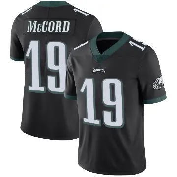 ＃19 Men's Kyle McCord Black Limited Philadelphia Eagles Alternate Vapor Untouchable Jersey