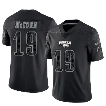 ＃19 Youth Kyle McCord Black Limited Philadelphia Eagles Reflective Jersey
