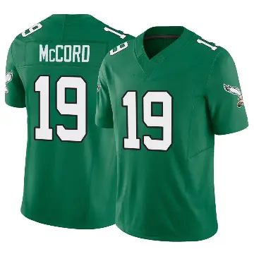 ＃19 Youth Kyle McCord Green Limited Philadelphia Eagles Kelly Alternate Vapor F.U.S.E. Jersey