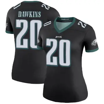＃20 Women's Brian Dawkins Black Legend Philadelphia Eagles Color Rush Jersey