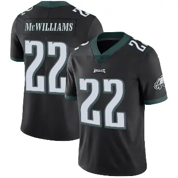 ＃22 Men's Mac McWilliams Black Limited Philadelphia Eagles Alternate Vapor Untouchable Jersey
