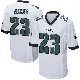 ＃23 Men's Eli Ricks White Game Philadelphia Eagles Jersey
