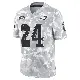 ＃24 Men's Andrew Mukuba Arctic Camo Limited Philadelphia Eagles 2024 Salute to Service Jersey