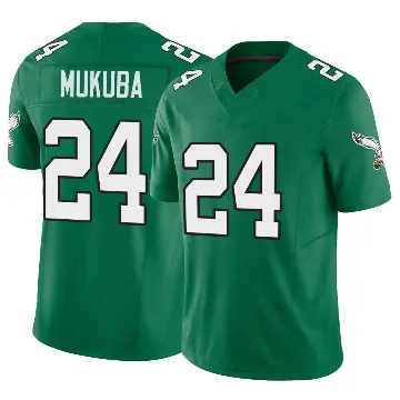 ＃24 Men's Andrew Mukuba Green Limited Philadelphia Eagles Kelly Alternate Vapor F.U.S.E. Jersey