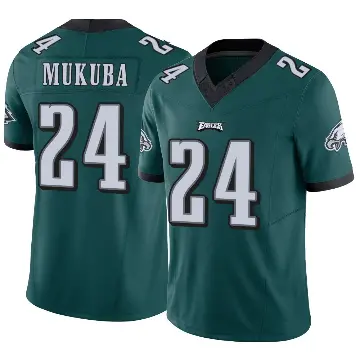 ＃24 Men's Andrew Mukuba Green Limited Philadelphia Eagles Vapor F.U.S.E. Jersey
