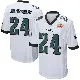 ＃24 Men's James Bradberry IV White Game Philadelphia Eagles Super Bowl LIX Jersey