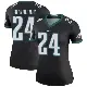 ＃24 Women's James Bradberry IV Black Legend Philadelphia Eagles Color Rush Jersey