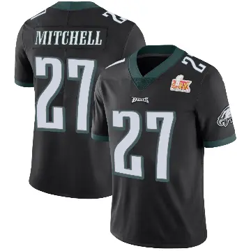 ＃27 Men's Quinyon Mitchell Black Limited Philadelphia Eagles Alternate Vapor Untouchable Super Bowl LIX Jersey