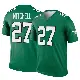 ＃27 Men's Quinyon Mitchell Green Legend Philadelphia Eagles Kelly Alternate Jersey