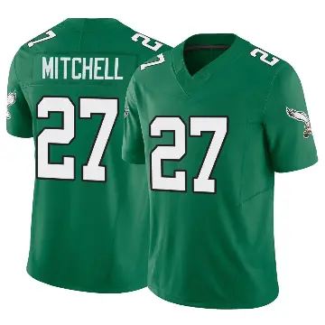 ＃27 Men's Quinyon Mitchell Green Limited Philadelphia Eagles Kelly Alternate Vapor F.U.S.E. Jersey