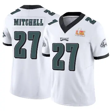 ＃27 Men's Quinyon Mitchell White Limited Philadelphia Eagles Vapor F.U.S.E. Super Bowl LIX Jersey