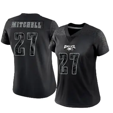 ＃27 Women's Quinyon Mitchell Black Limited Philadelphia Eagles Reflective Jersey