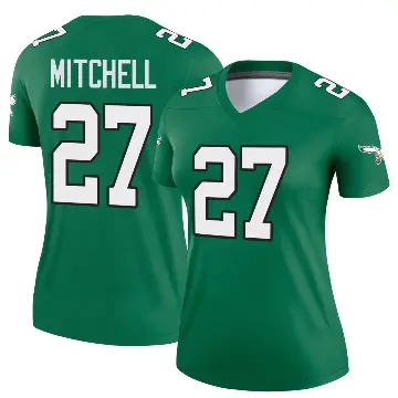 ＃27 Women's Quinyon Mitchell Green Legend Philadelphia Eagles Kelly Alternate Jersey