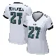 ＃27 Women's Quinyon Mitchell White Game Philadelphia Eagles Jersey