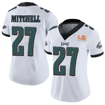 ＃27 Women's Quinyon Mitchell White Limited Philadelphia Eagles Vapor Untouchable Super Bowl LIX Jersey