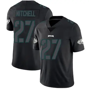 ＃27 Youth Quinyon Mitchell Black Impact Limited Philadelphia Eagles Jersey