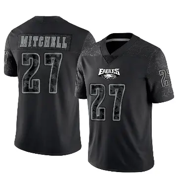 ＃27 Youth Quinyon Mitchell Black Limited Philadelphia Eagles Reflective Jersey