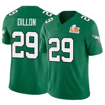 ＃29 Men's AJ Dillon Green Limited Philadelphia Eagles Kelly Alternate Vapor F.U.S.E. Super Bowl LIX Jersey