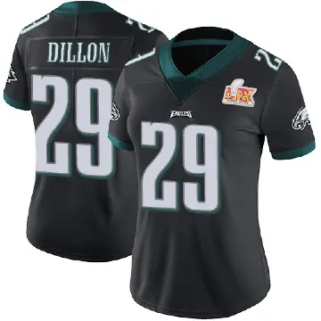 ＃29 Women's AJ Dillon Black Limited Philadelphia Eagles Alternate Vapor Untouchable Super Bowl LIX Jersey