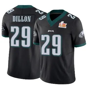 ＃29 Youth AJ Dillon Black Limited Philadelphia Eagles Vapor F.U.S.E. Super Bowl LIX Jersey