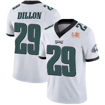 ＃29 Youth AJ Dillon White Limited Philadelphia Eagles Vapor Untouchable Super Bowl LIX Jersey