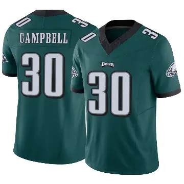 ＃30 Men's Jihaad Campbell Green Limited Philadelphia Eagles Vapor F.U.S.E. Jersey